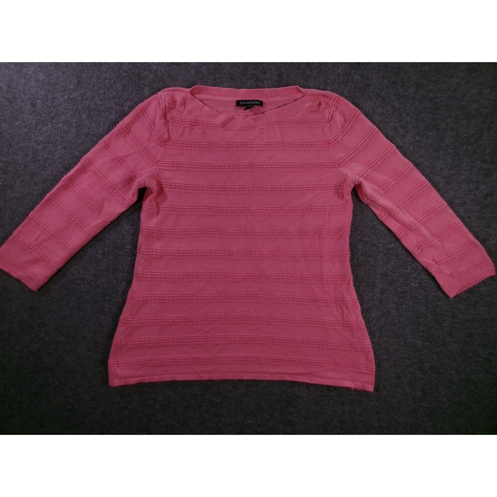 41 Hawthorn Top Women M Pink Knit Office Casual Work Day Preppy Causal Cozy